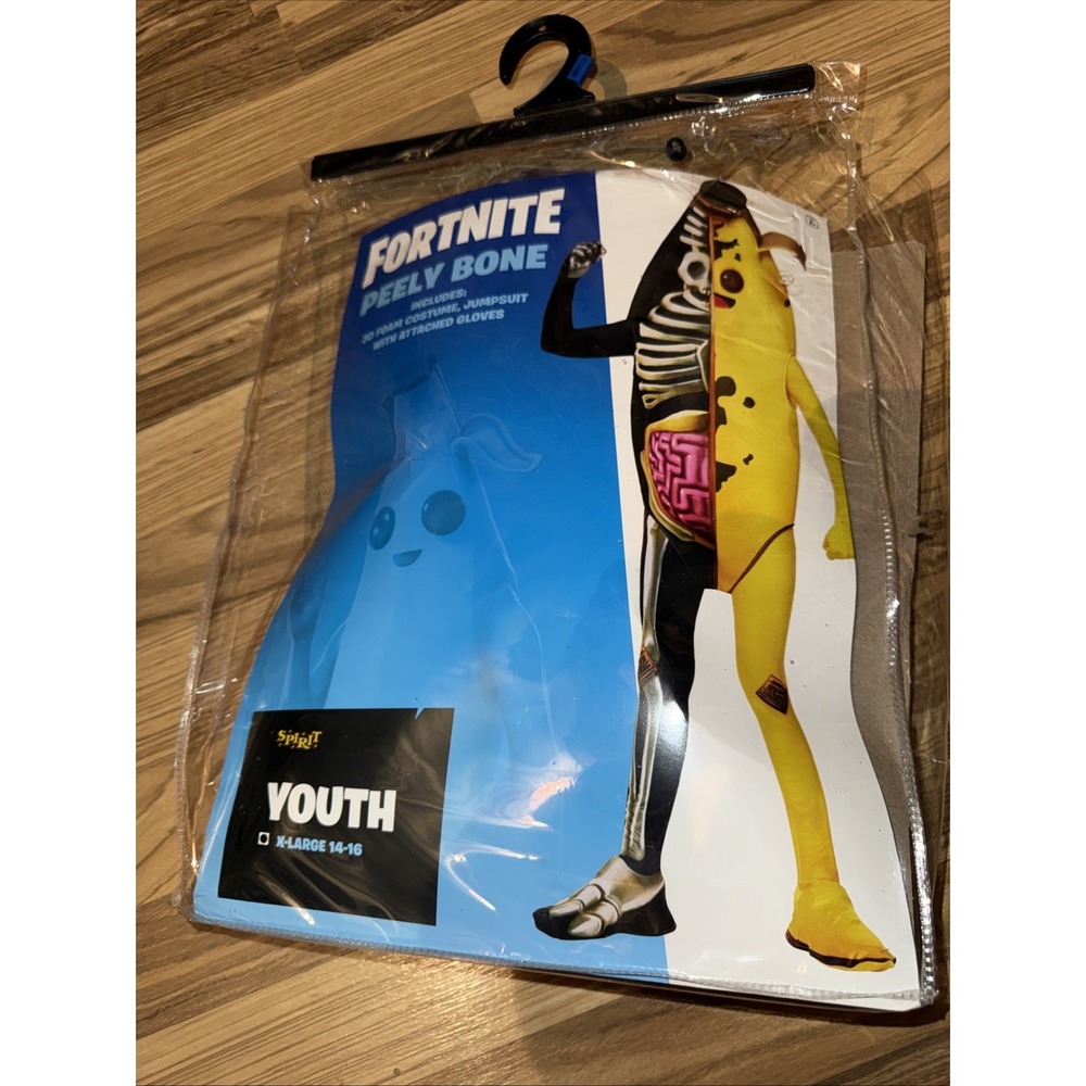SPIRIT Halloween Costume - Fortnite - PEELY BONE - Costume - YOUTH - XL 14-16